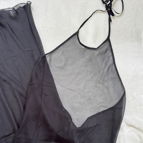 NWT Skims Romance Silk Halter Maxi Dress - Picture 3 of 6